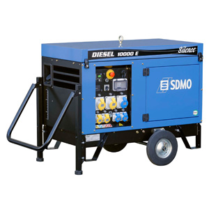 SDMO 10LCA Silent Diesel Generator with Wheel Kit