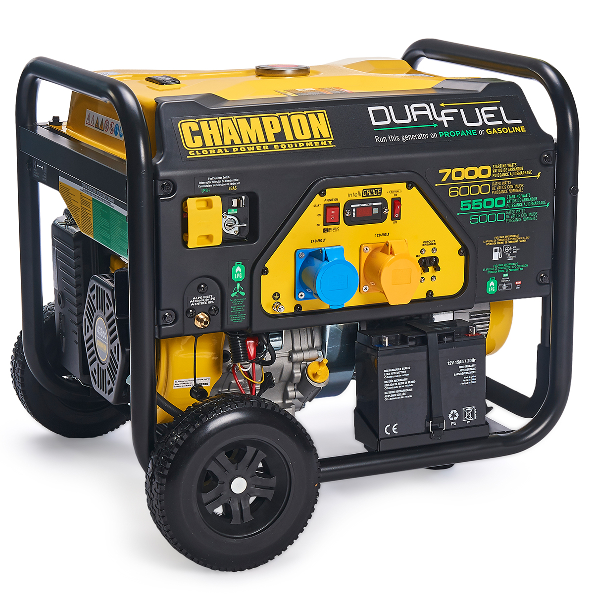 Champion CPG7500E2-DF Dual Fuel Generator