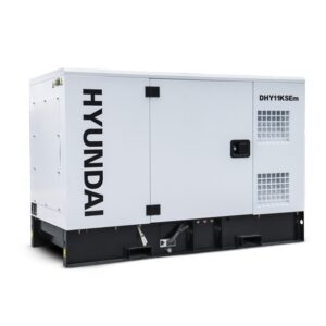 White Hyundai DHY11KSEm Silent Single Phase Diesel Generator 1500rpm.