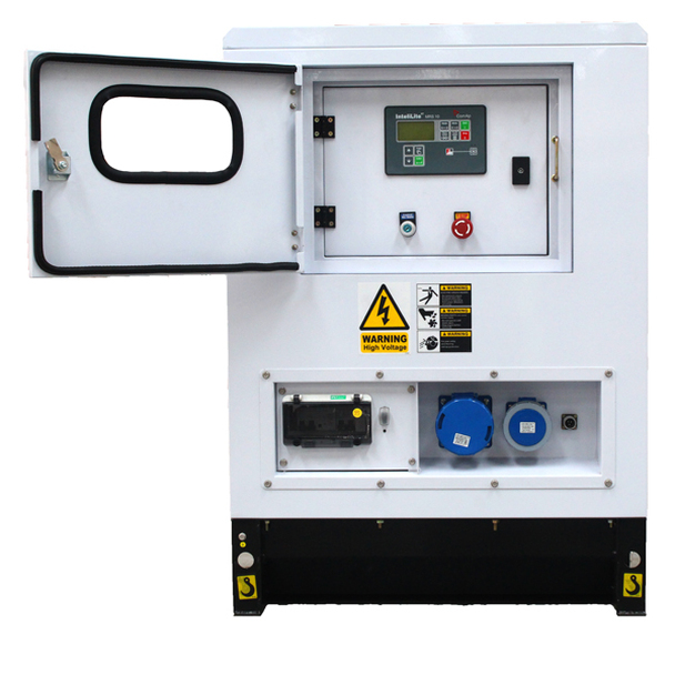 Side panel view of the Hyundai DHY11KSEm Silent Single Phase Diesel Generator.