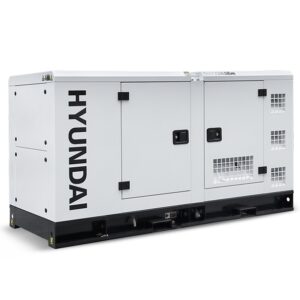 White Hyundai DHY22KSEm Diesel Generator.