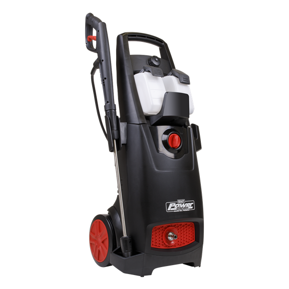 Front view of 140 bar pressure washer.