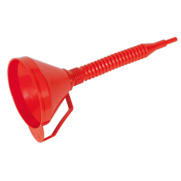 Sealey Funnel with Flexible Spout and Filter Medium 160mm