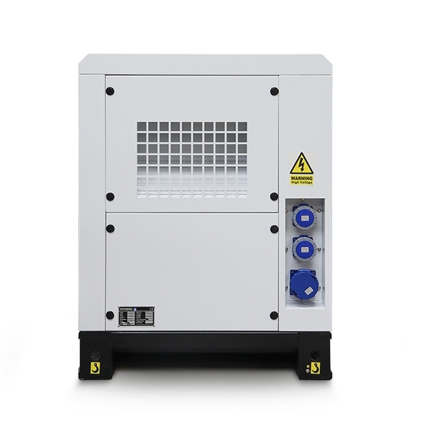Back end of Hyundai DHY28KSEm Diesel Generator.