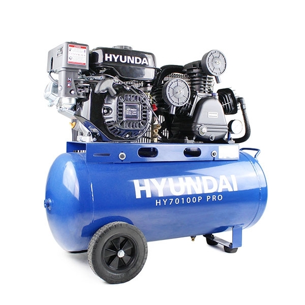 Hyundai HY70100P 7HP 90 Litre10.7 CFM Petrol Air Compressor