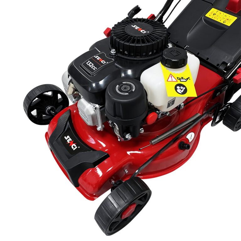 Senci-LMA17P56-132cc-410mm-Petrol-Lawnmower-close-up