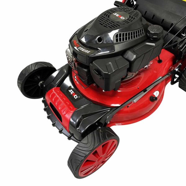 Senci-LMA18S21-144cc-460mm-Self-Propelled-Petrol-Lawnmower-Close-up_2