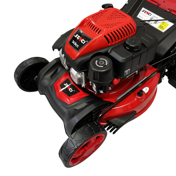 Senci-LMB19S57-149cc-482mm-Self-Propelled-Petrol-Lawnmower-side-close-up