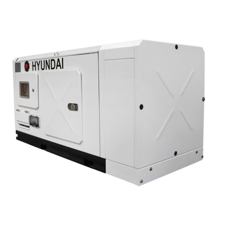 Side view of Hyundai DHY18COM-1 Single Phase Diesel Generator.