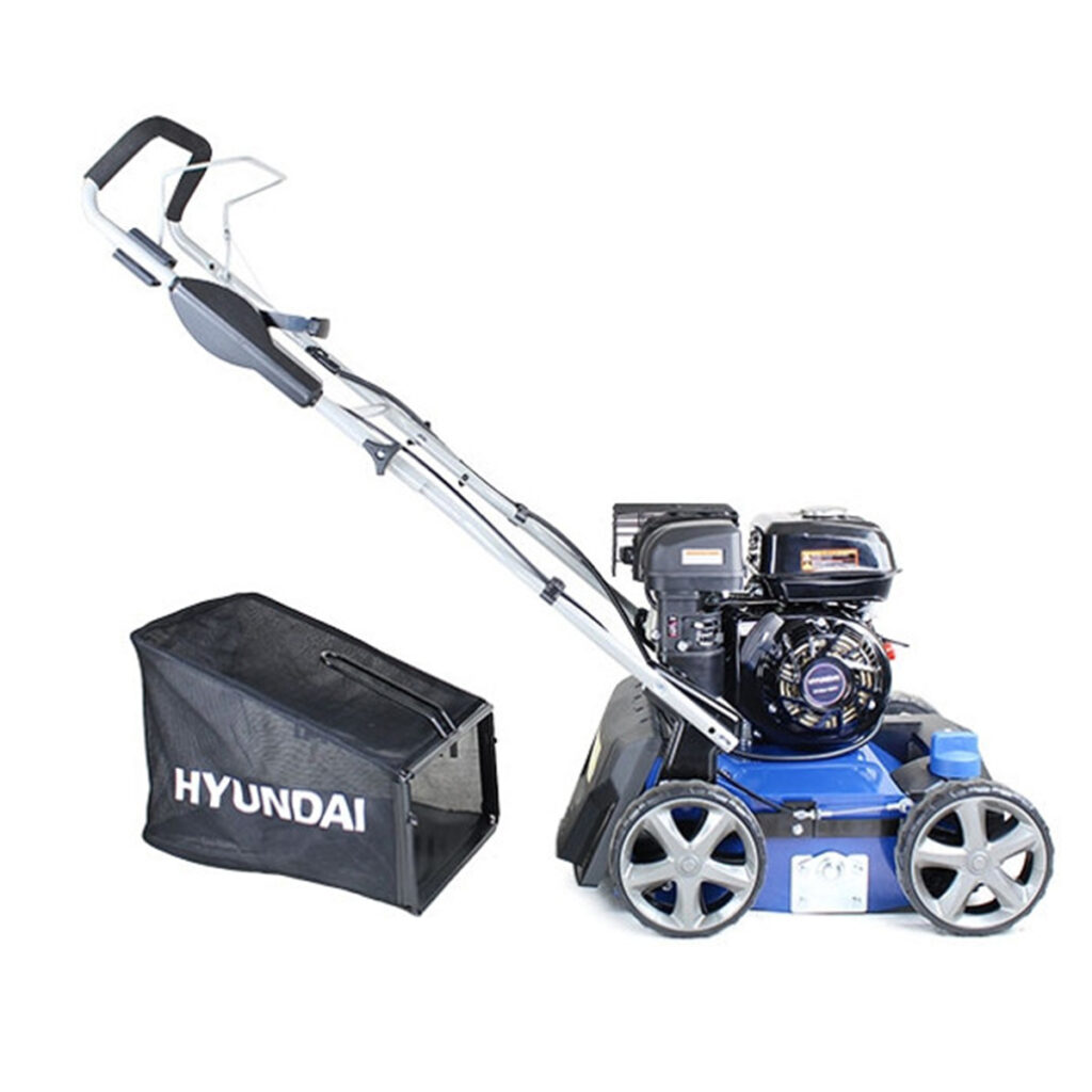 Hyundai HYSC210 212cc Petrol Lawn Scarifier and Aerator Generators Direct
