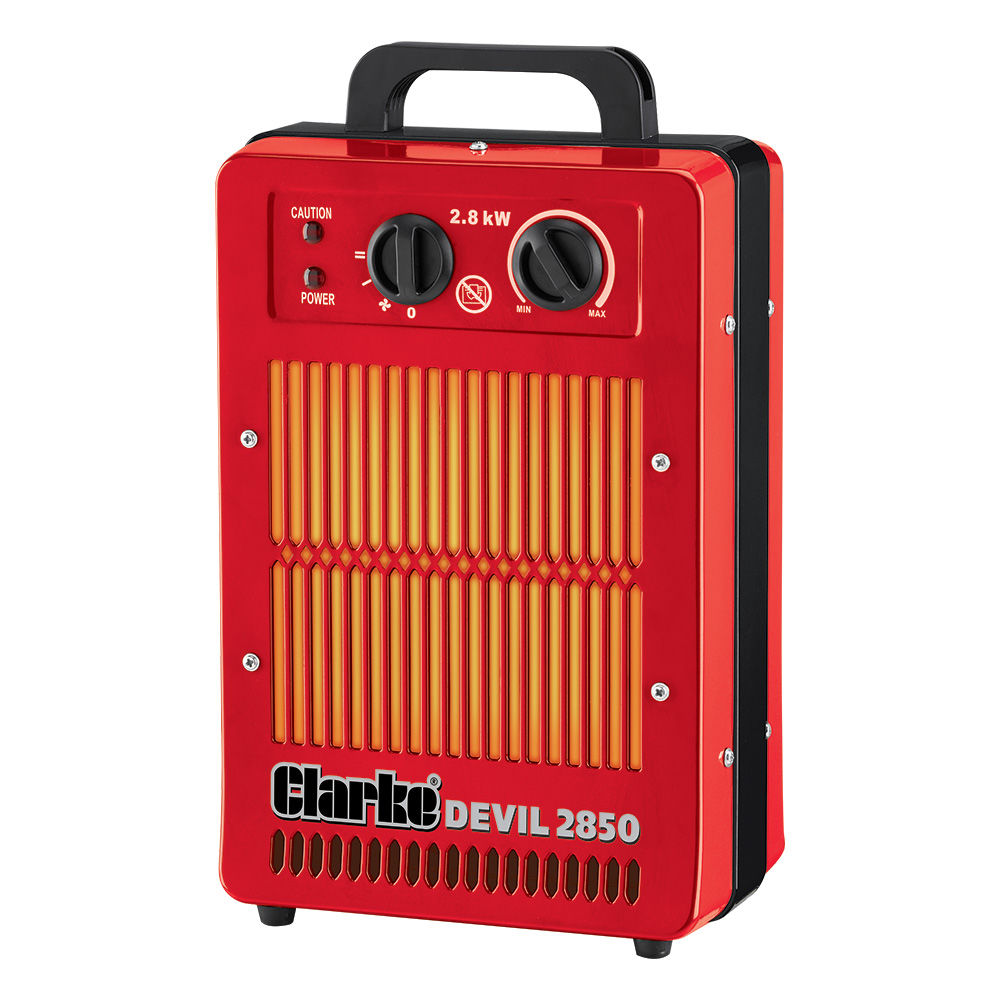 Clarke 6925801 Devil 2850 2.8kW Electric Fan Heater