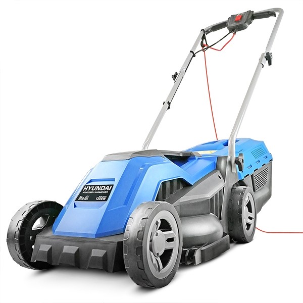 Hyundai-HYM3300E-Electric-1200W-230V-33cm-Rotary-Rear-Roller-Mulching-Lawnmower-hym3300e-new-angle-2