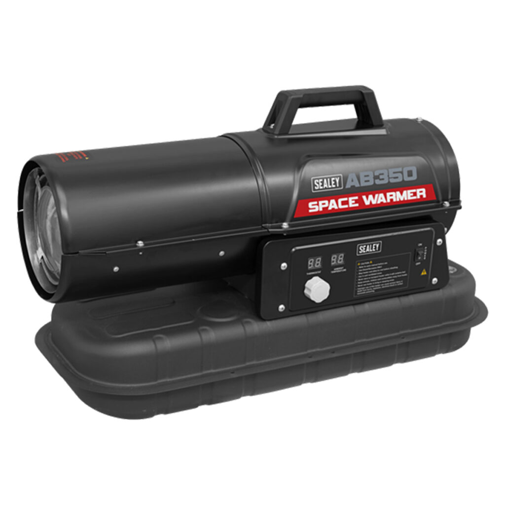 Sealey AB350 35,000Btu/hr Kerosene/Diesel Space Heater without Wheels Generators Direct