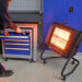 Sealey-IR15--Infrared-Halogen-Heater-230V-being-used