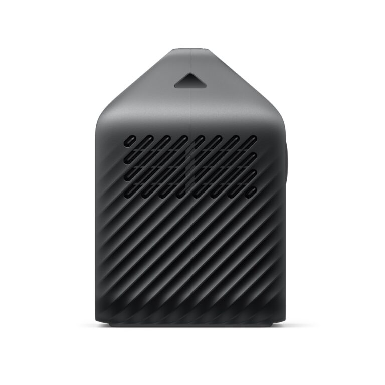 Left side view of the black Anker A1720211 Power House 521 Portable Power Station.
