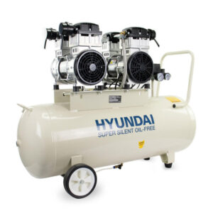 Hyundai HY2150100 4HP 100 Litre 10.6 CFM Oil Free Low Noise Electric Air Compressor Direct Drive
