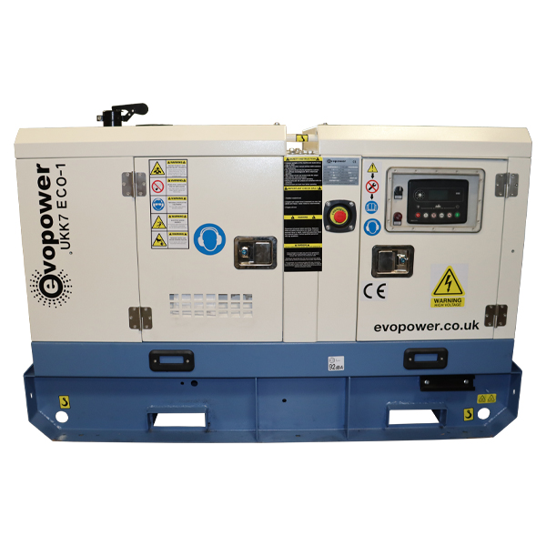 Evopower Single Phase Kubota Powered Diesel Generator-UKK7ECO-1-Front-View