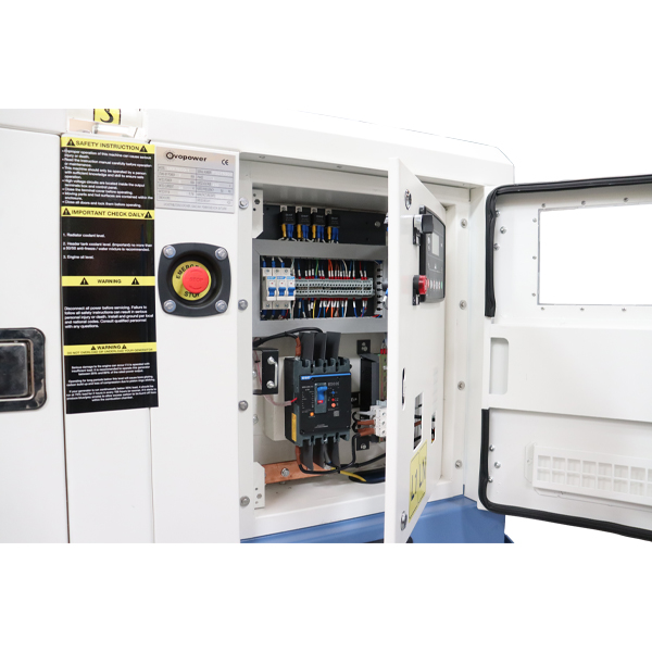 Evopower Single Phase Kubota Powered Diesel Generator-UKK7ECO-1-panel-wires