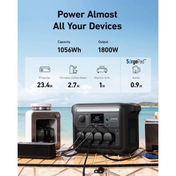 Anker-SOLIX-C1000-Portable-Power-Station-charging-device-times