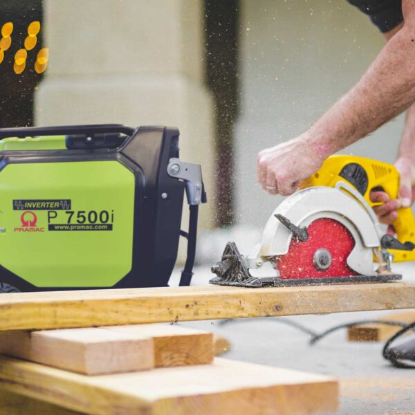 Pramac-P7500i-Petrol-Inverter-Generator-In-use