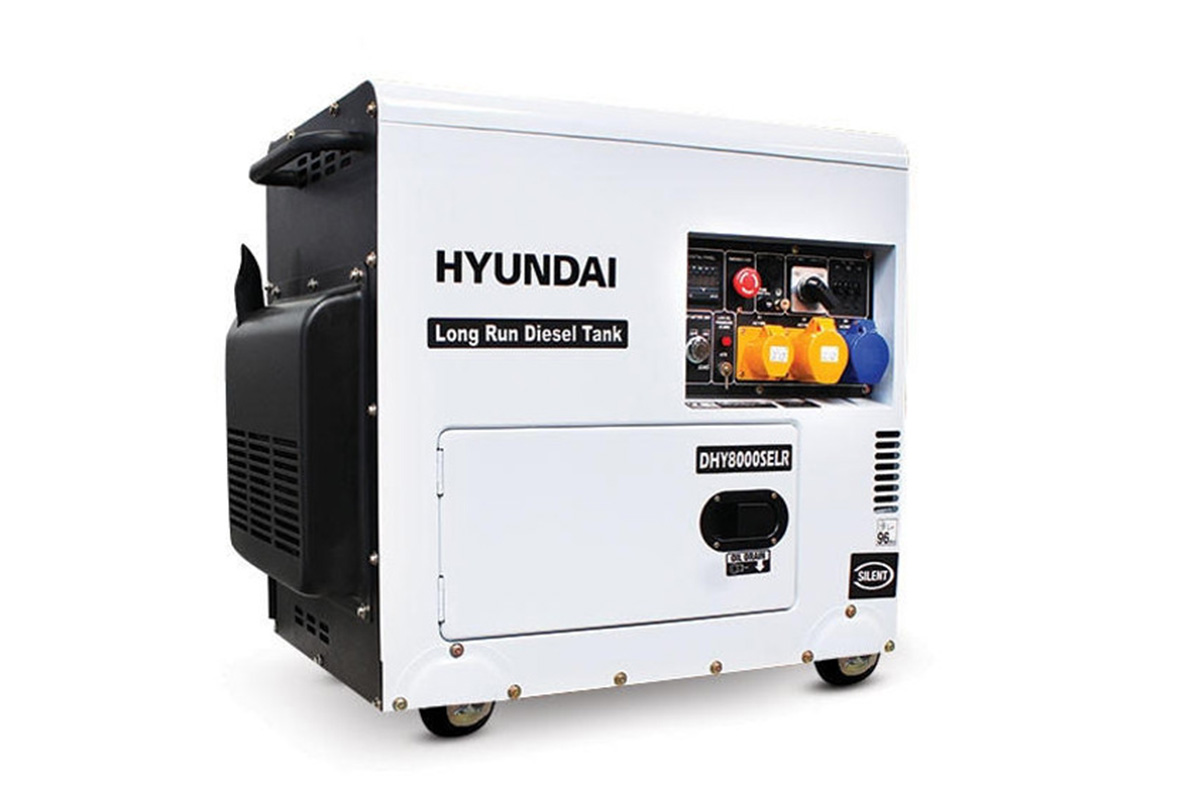 Side view of DHY8000SELR generator.