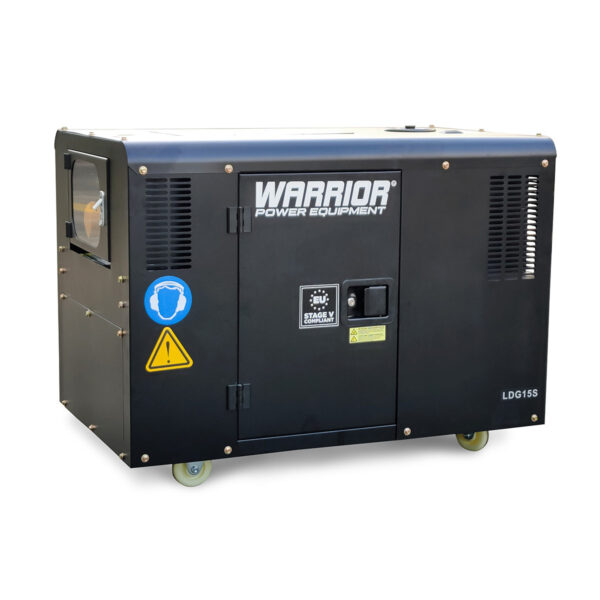 Warrior-LDG15S-UK-Diesel-Generator-Side-View