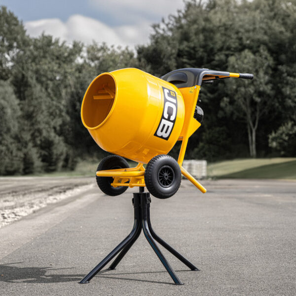 JCB 110V Electric Seam Welded Cement Mixer 550W 100 Litre Working Capacity_11