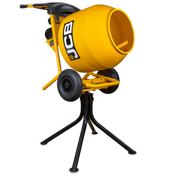 JCB 230V Electric Seam Welded Cement Mixer 550W 100 Litre Working Capacity_4