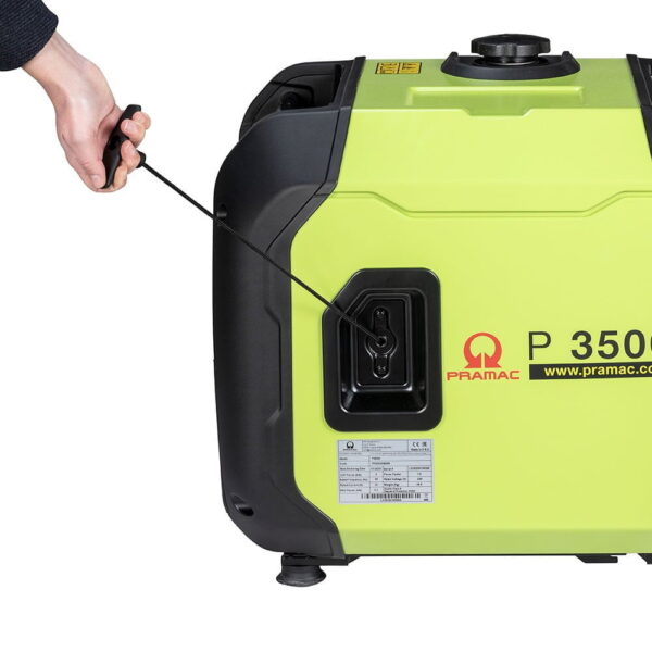 Pramac P3500i Petrol Inverter Generator-PF302SXB002-recoil-being-pulled