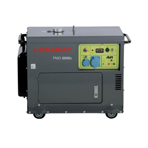 Pramac PMD5000S Canopied Diesel Generator-PR452SXAY00-Front-view