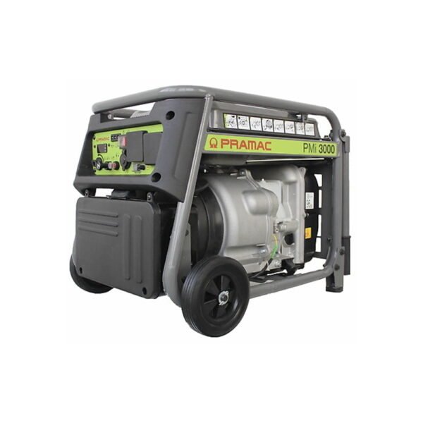 Pramac PMi3000 Petrol Framed Inverter Generator-PR282SXI002-Side-Angle