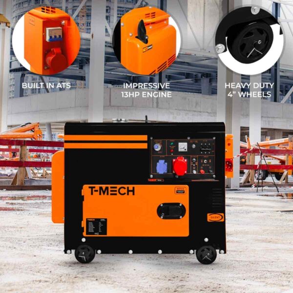 T-Mech-210369-Portable-Silent-Diesel-Generator-Three-Phase-400V-details