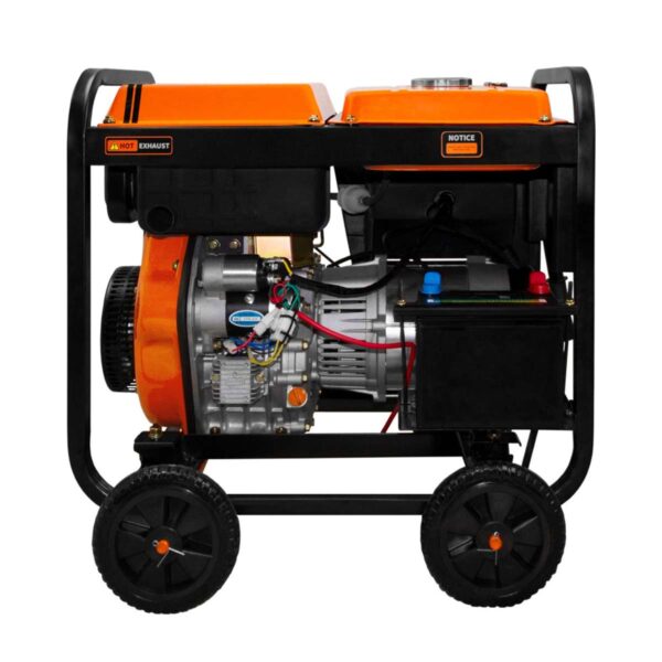 T-Mech-210706-Portable-Diesel-Generator-Open-Frame-back-end