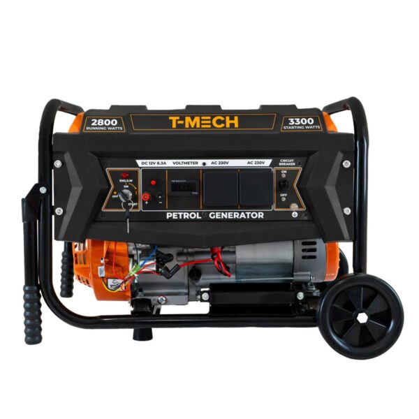 T-Mech-213620-Electric-Start-Petrol-Generator-Front-view