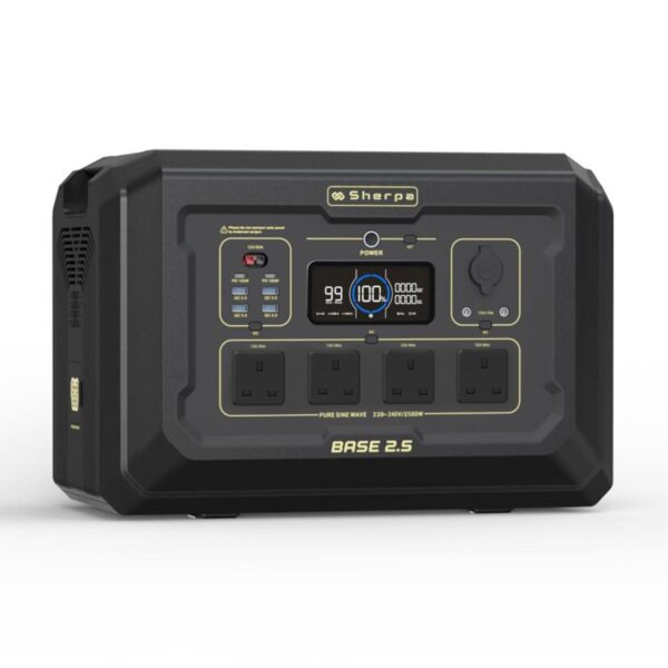 Sherpa-2.5-BASE-Portable-Power-Station-2048Wh-front-side-view-left