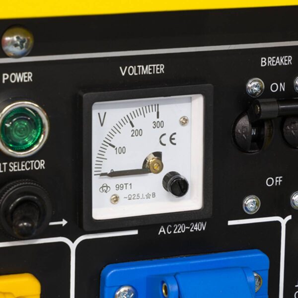 Sealey-GG7500-Petrol-Generator-digital-meter